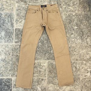 Men’s Tan Lucky Brand Denim Jeans121 Heritage Slim